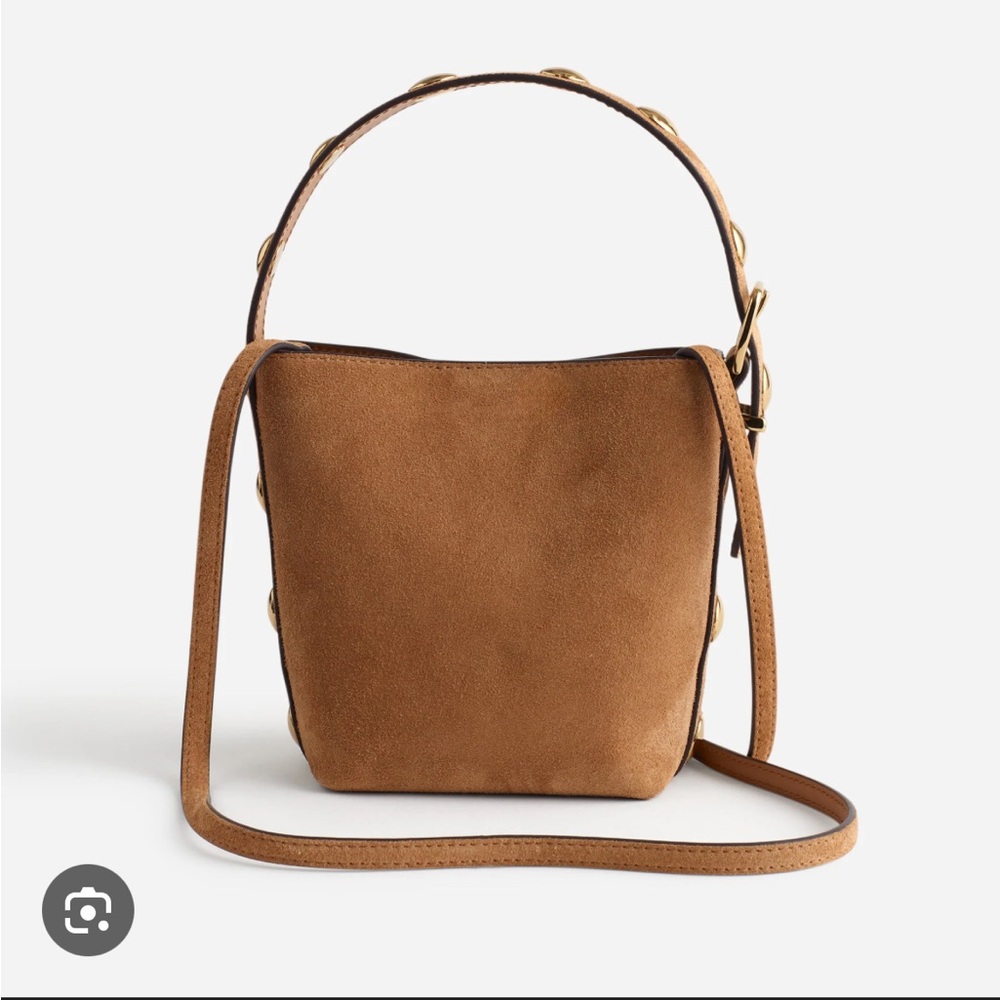 ISO Madewell Micro Suede Bucket Bag Cumin - Picture 4 of 6